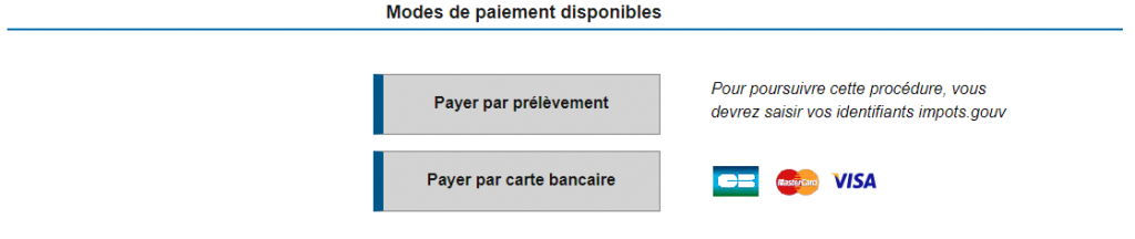 Paiement en ligne mode de paiement